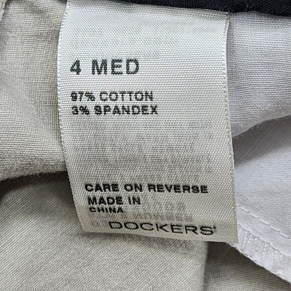 Dockers Pants Womens 4 Beige Khaki Favorite Fit Jaelynn Mid Rise Trouser Leg - Picture 5 of 11